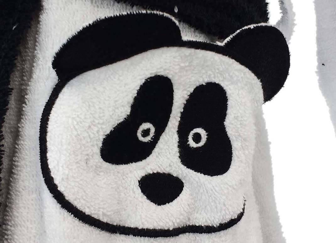 Peignoir enfant panda